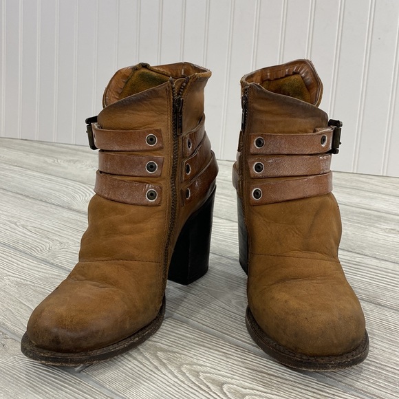 Freebird by Steven Blaze Brown Leather Boots - sz 8 - Picture 3 of 13